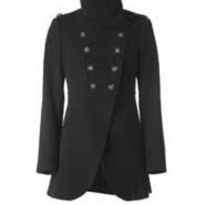 APART MILITARY WOOL ALINE COAT SIZE 4US